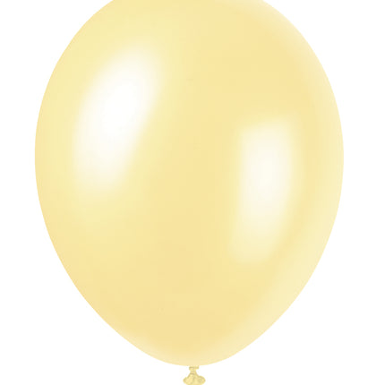 Globos Marfil Brillante 30cm 10pcs