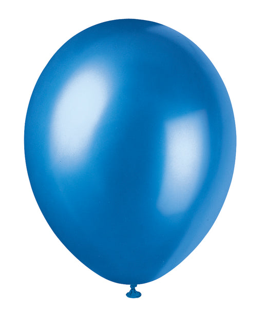 12" Globos Perlados Premium, 8ct - Azul Cósmico