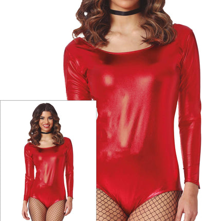 Maillot Rojo Señoras Metalizado