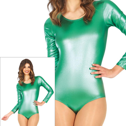 Maillot Verde Señoras Metalizado