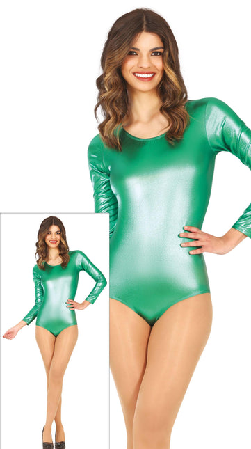 Maillot Verde Señoras Metalizado