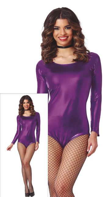 Traje de ballet Morado Señoras Metálico