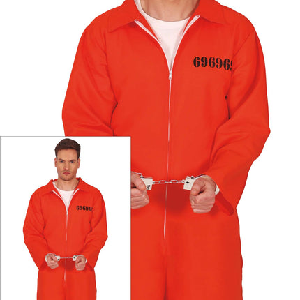 Traje de villano Naranja Hombres