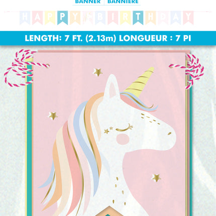 Unicornio Letterslinger Feliz Cumpleaños 2.13m