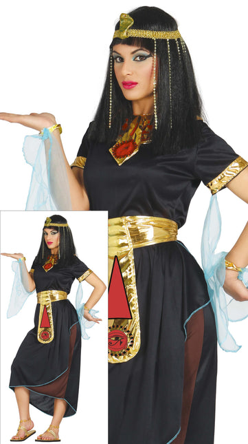 Disfraz de Cleopatra Oro Negro Señoras
