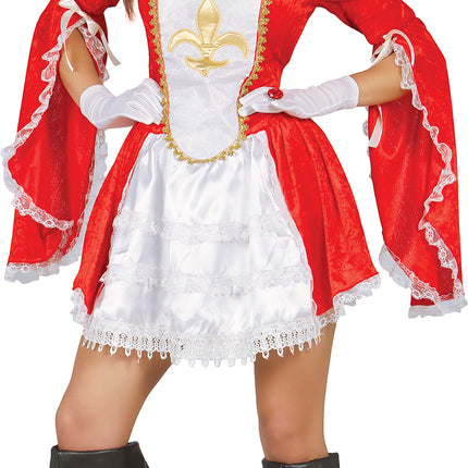 Disfraz de Mosquetero Rojo Blanco