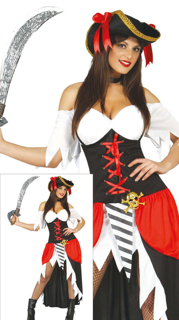 Piratesuit Damas Rojo Deluxe
