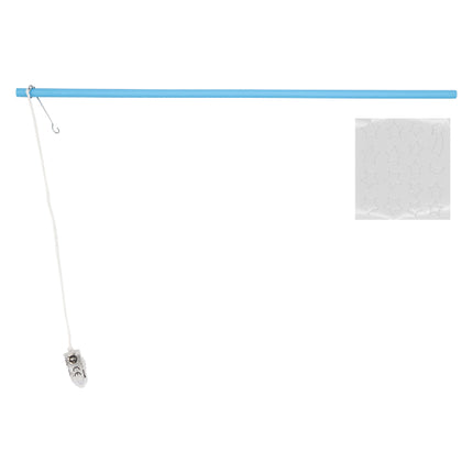 Linterna Con Luz LED Azul Con Pegatinas Que Brillan En La Oscuridad Madera 40cm