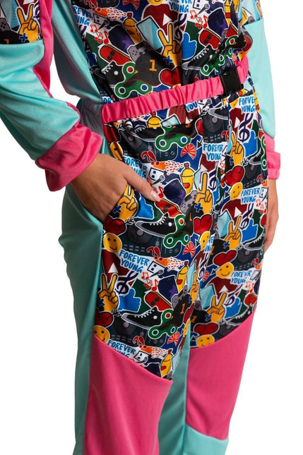 80's Skipak met Bril Vintage Freestyle van Partychimp koop je bij Partywinkel