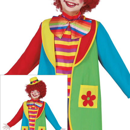 Disfraz de Payaso de Colores Niño