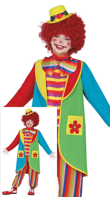 Disfraz de Payaso de Colores Niño