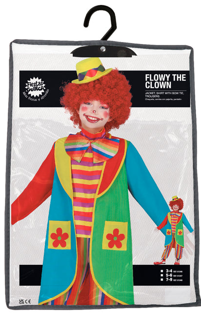 Disfraz de Payaso de Colores Niño