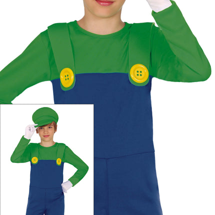 Disfraz Super Mario Niño Luigi
