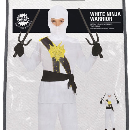 Disfraz de Ninja Blanco Niño