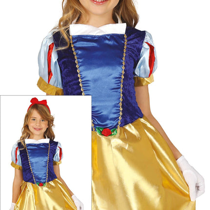 Vestido princesa Azul Amarillo