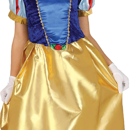 Vestido princesa Azul Amarillo