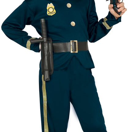 Traje de Policía Niño Oro