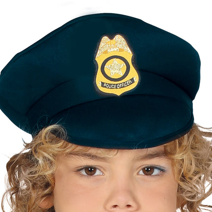 Traje de Policía Niño Oro