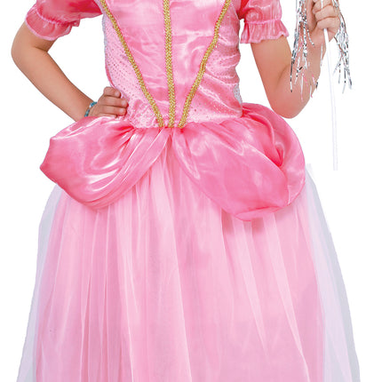 Vestido Princesa Niña Rosa