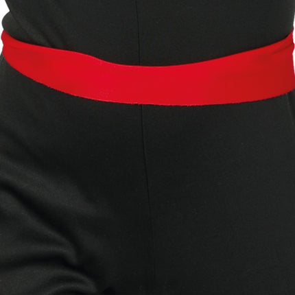 Traje Ninja Niño Rojo Negro