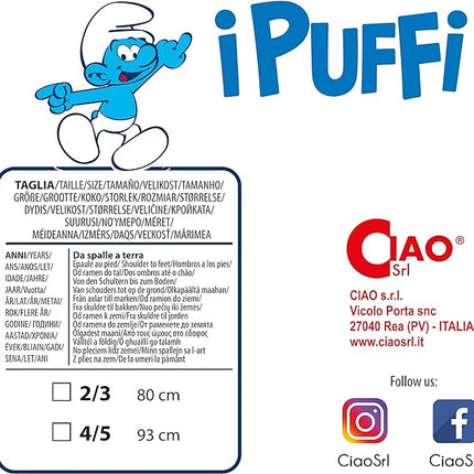 Disfraz de Pitufa para Niña