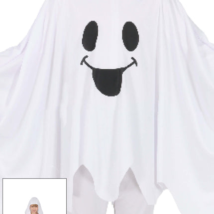 Poncho de Halloween para niño: fantasma