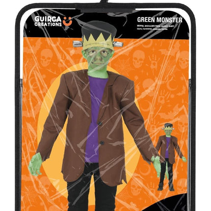 Disfraz de Halloween para niño: monstruo verde