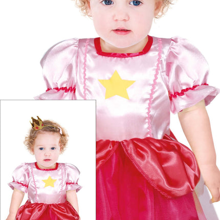 Vestido Princesa Niña Rosa