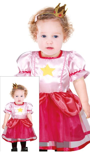 Vestido Princesa Niña Rosa