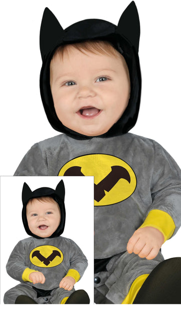 Traje Batman Gris Bebé