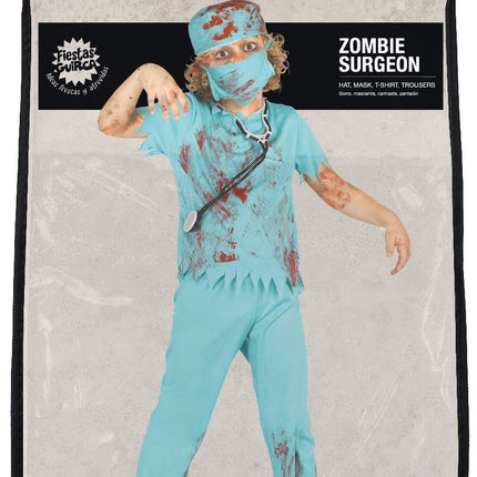 Disfraz Halloween Zombie Cirujano Niño