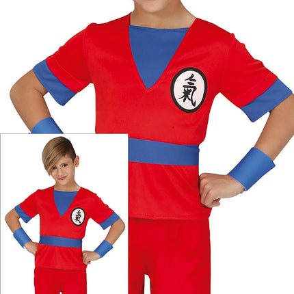 Disfraz de Goku Dragon Ball Z Rojo Niño