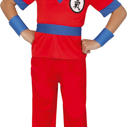 Disfraz de Goku Dragon Ball Z Rojo Niño