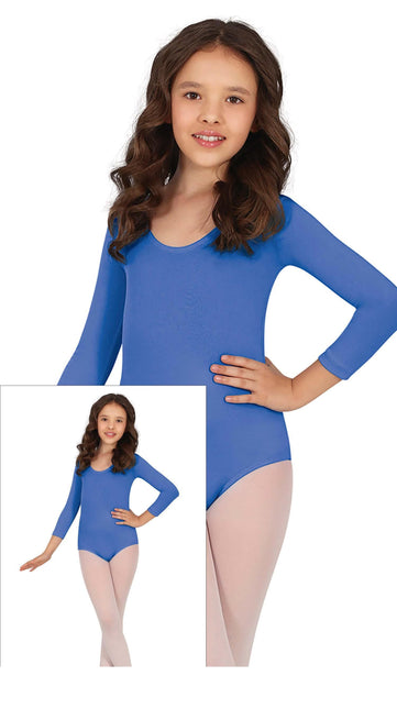 Leotardo azul niña