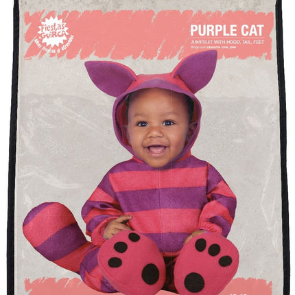 Disfraz de gato morado para bebé