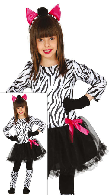 Vestido cebra niña