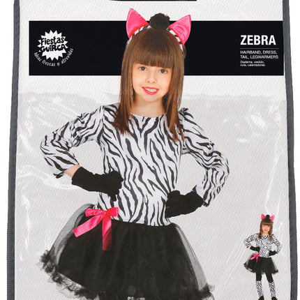 Vestido cebra niña