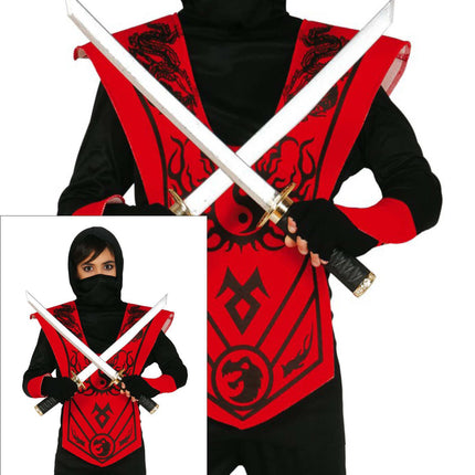 Traje Ninja Niño Rojo