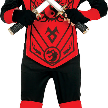 Traje Ninja Niño Rojo