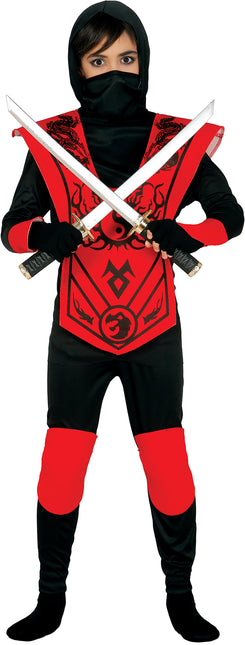Traje Ninja Niño Rojo
