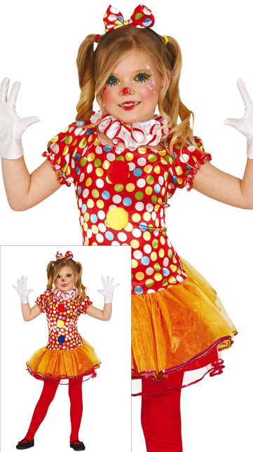 Disfraz de payaso para niña