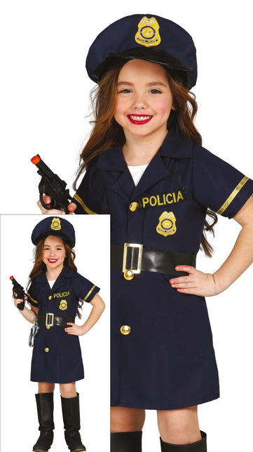 Vestido de policía infantil