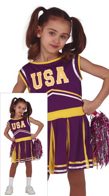 Traje de Animadora Infantil Morado