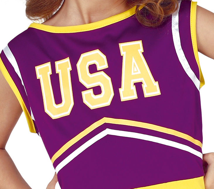 Traje de Animadora Infantil Morado