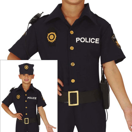 Disfraz de Policía Azul Niño
