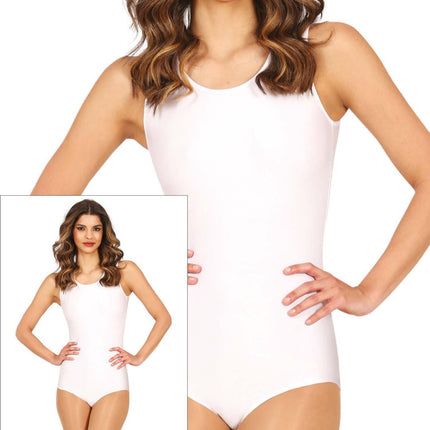 Traje de baile Damas Blanco Sin Mangas