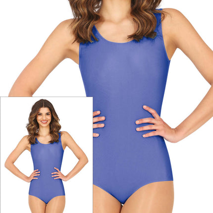Leotardo Azul Señoras Sin Mangas
