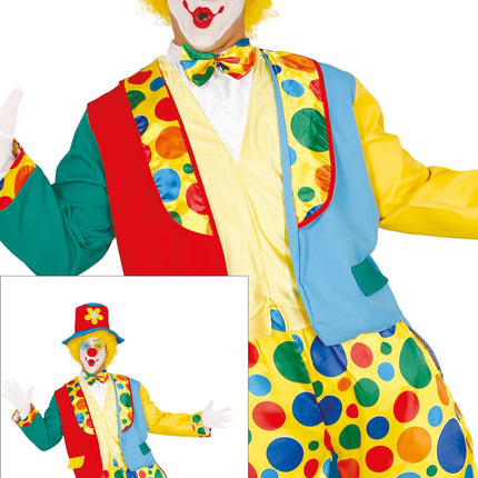Disfraz de Payaso de Colores para Hombre
