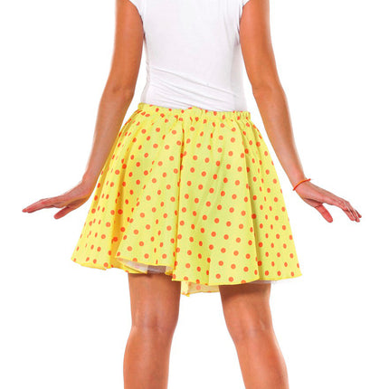 Conjunto Disfraz Grease Amarillo Años 50 Señoras L