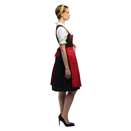 Vestido Dirndl Rojo Oktoberfest Frau Fischer